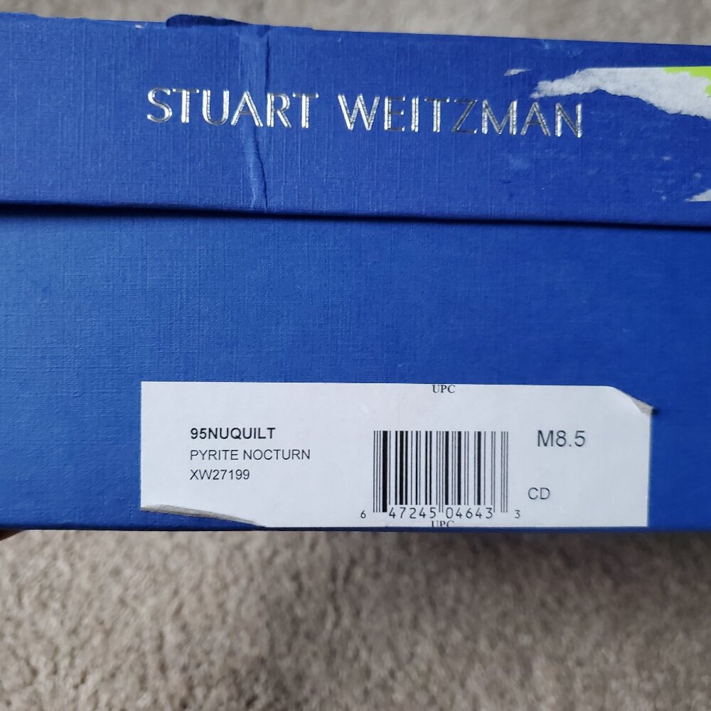 Stuart Weitzman NuQuilt Sandal in Pyrite Nocturn - Picture 6 of 6